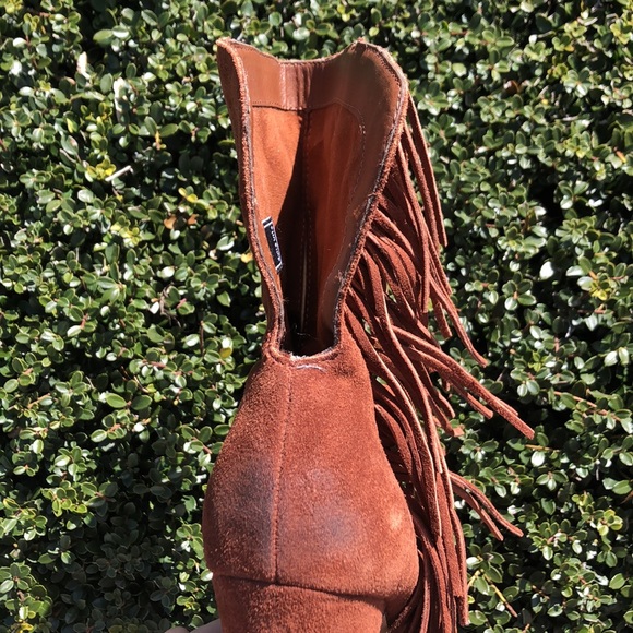 Dolce Vita brown fringe suede boots - cowboy - Picture 7 of 12